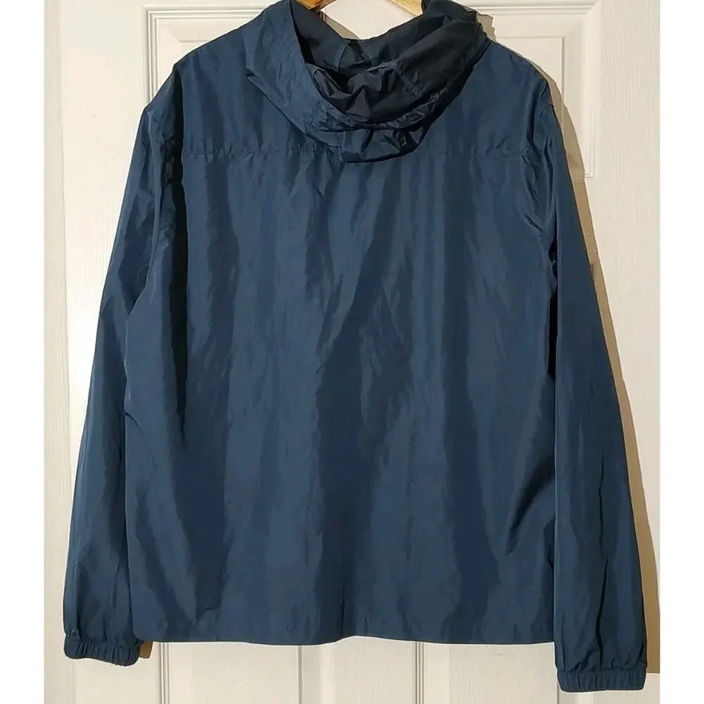 Men's SCOTTeVEST Pack Windbreaker TEC Blue Jacket Packable Repellent - XL - Picture 2 of 8
